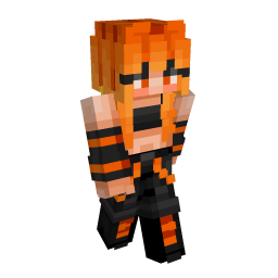 Orange Hair Girl Black