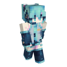Hair Cyber Blue Miku